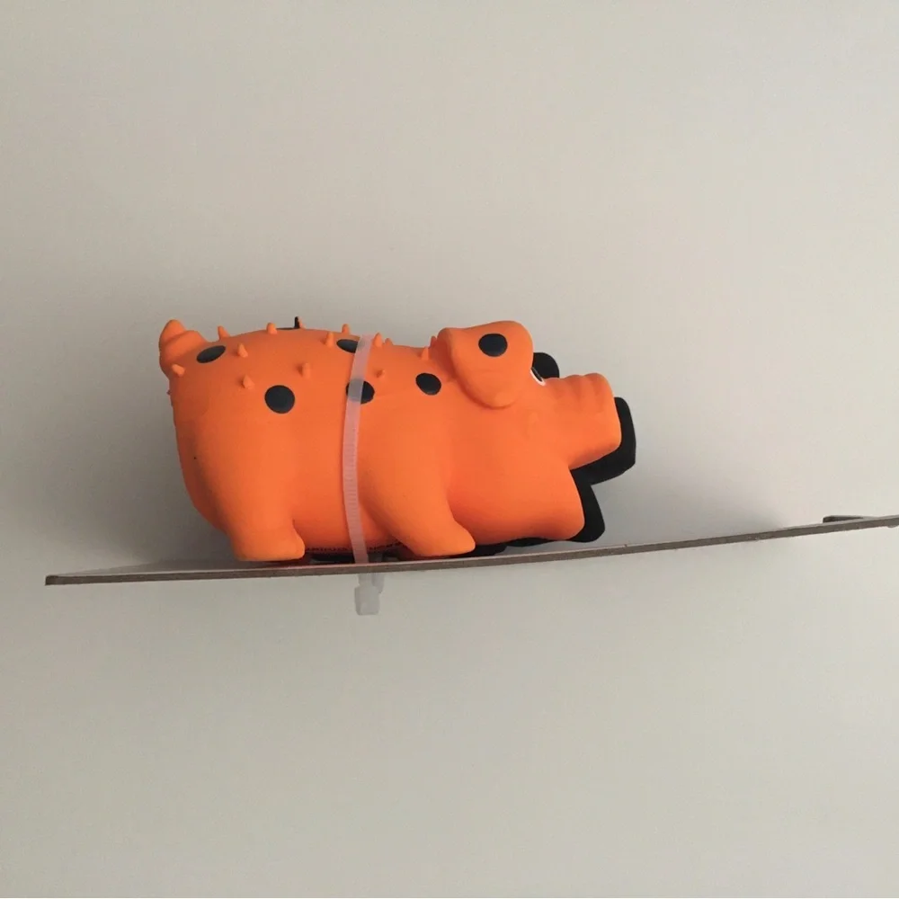 NEW (S) Dog Toy Mini Globlets 2 Latex Squeakers Orange and Black | Multipet